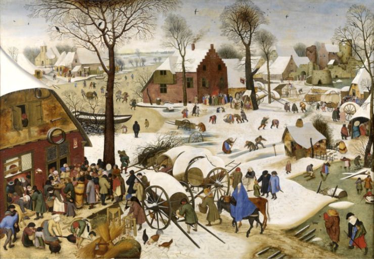 Image of "Census at Bethlehem" by Pieter Brueghel 1566