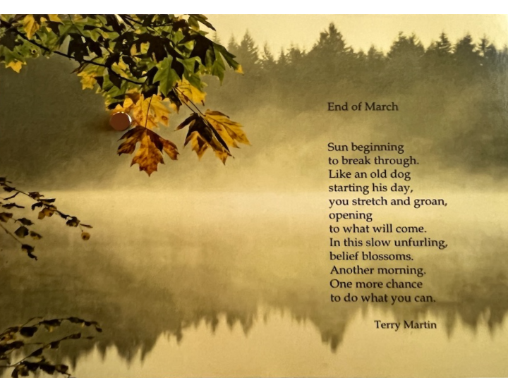 Image of valentine poem by Terry Martin