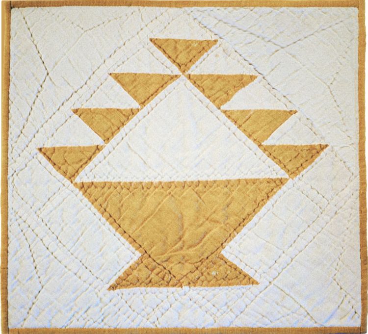 Photo of quilt block by Emma Lockwood Conkel, early 20th century