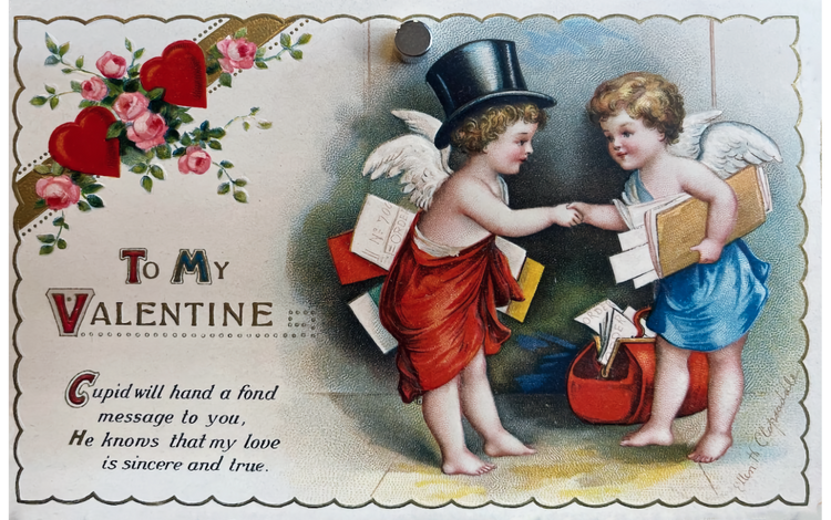 Image of a vintage valentine from the collection of Ronald Gibeau, courtesy of the Yakima Valley Museum