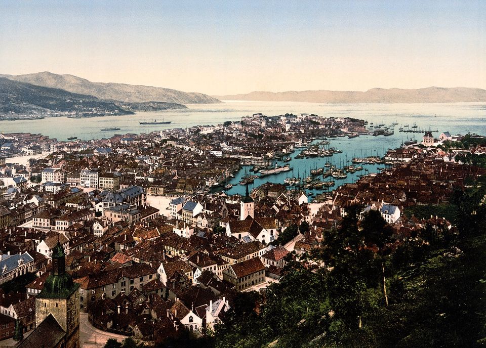 Image of Bergen, Norway 19th century