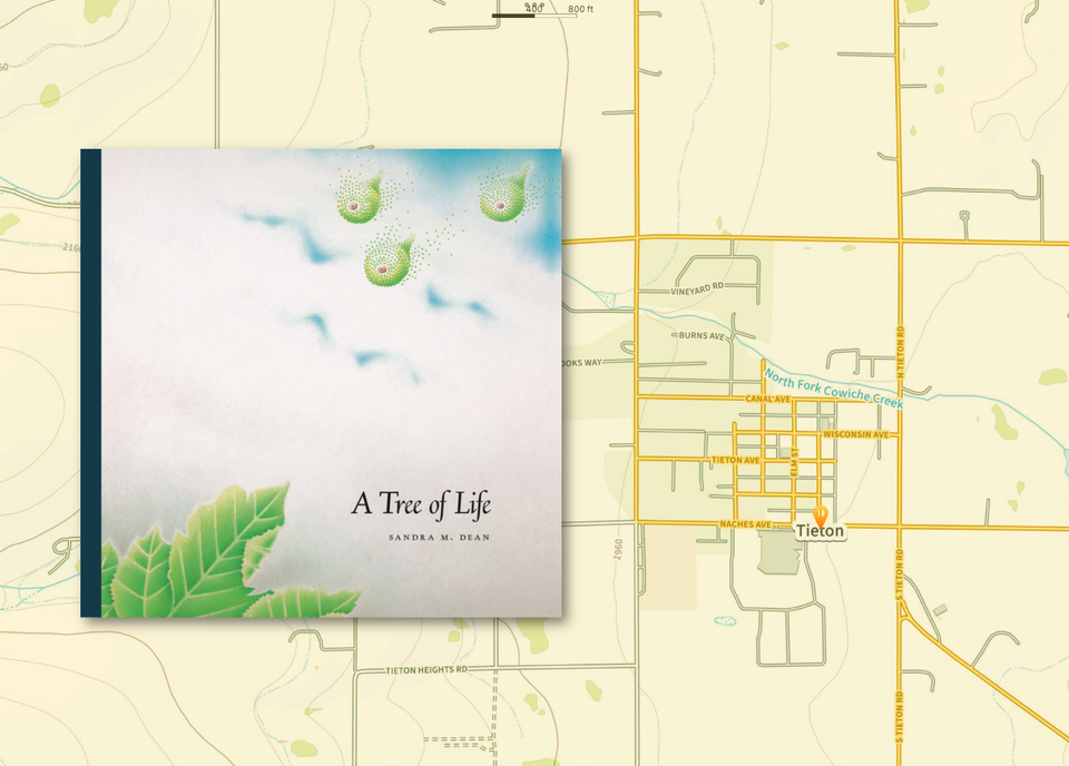 Image of Tree of Life book and map of Tieton, WA